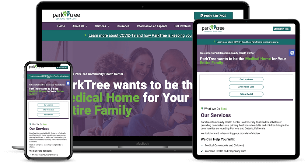 Website Design Case Study For Parktree Community Health Center