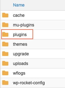 wordpress plugins folder