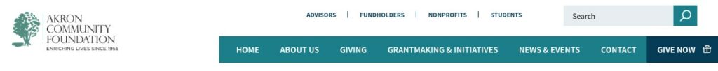 best nonprofit website navigation
