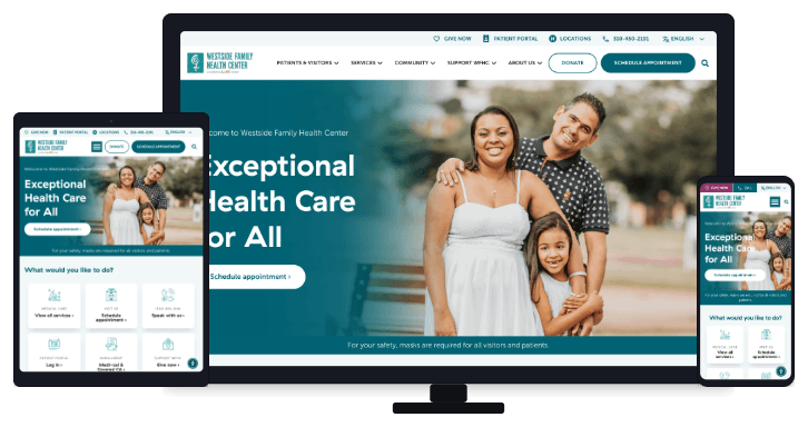 New York Health Center Website Redesign